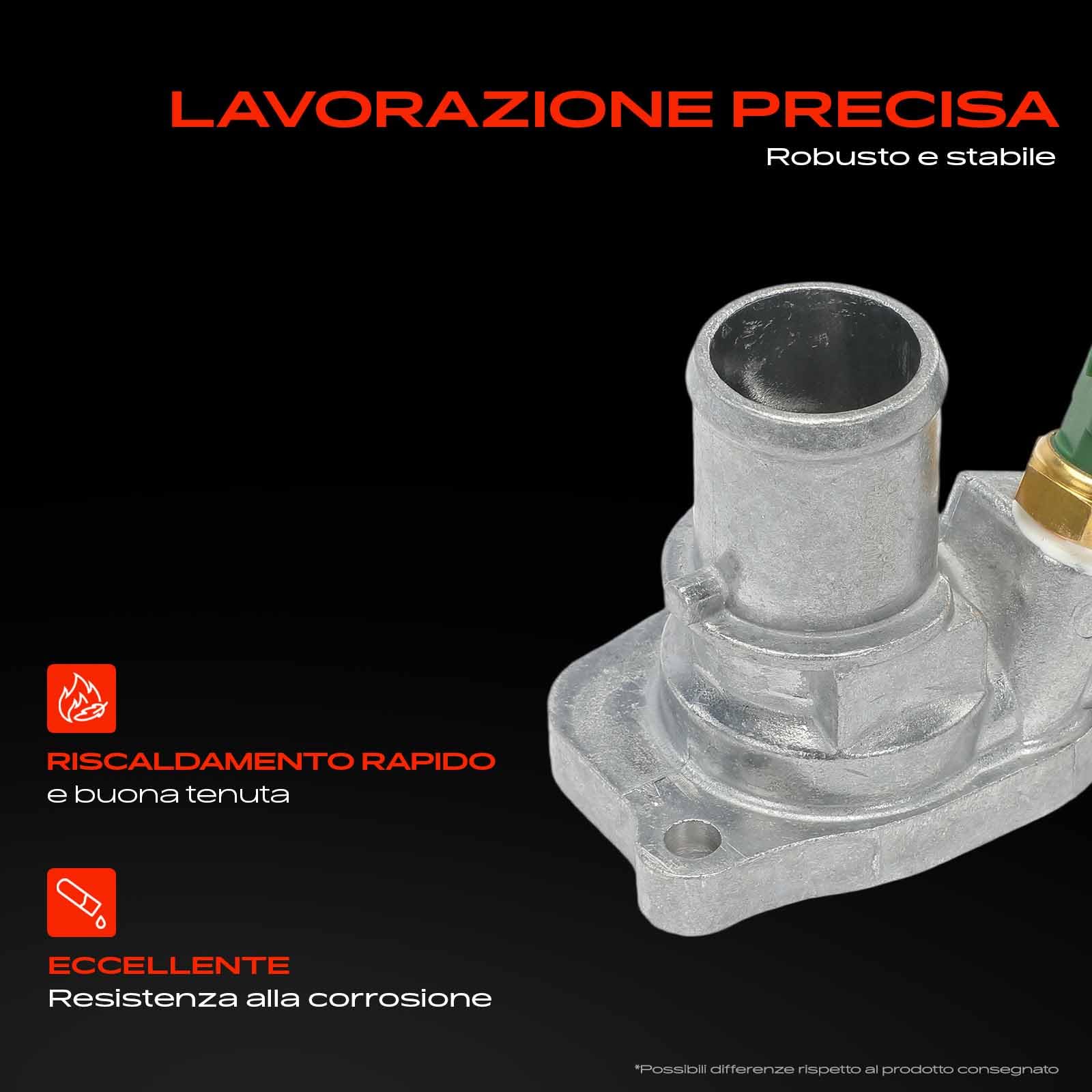 Frankberg Refrigerante del Termostato Compatibile con KA RU8 1.2 169 1.2 Ypsilon 312 1.2 Bi-Fuel Ypsilon 843 1.2 169 1.2 4x4 Replace# 1535448,9S518575AA