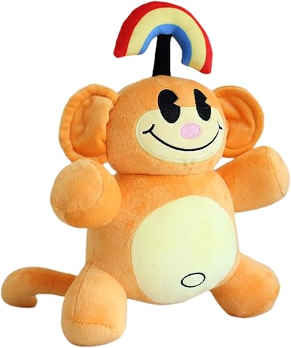 Miniatura 6 de 7 piezas de peluche de mono arcoíris, 12 pulgadas KND Rainbow Monkey Peluches de peluche de animales de peluche, recuerdo de fiesta de cumpleaños