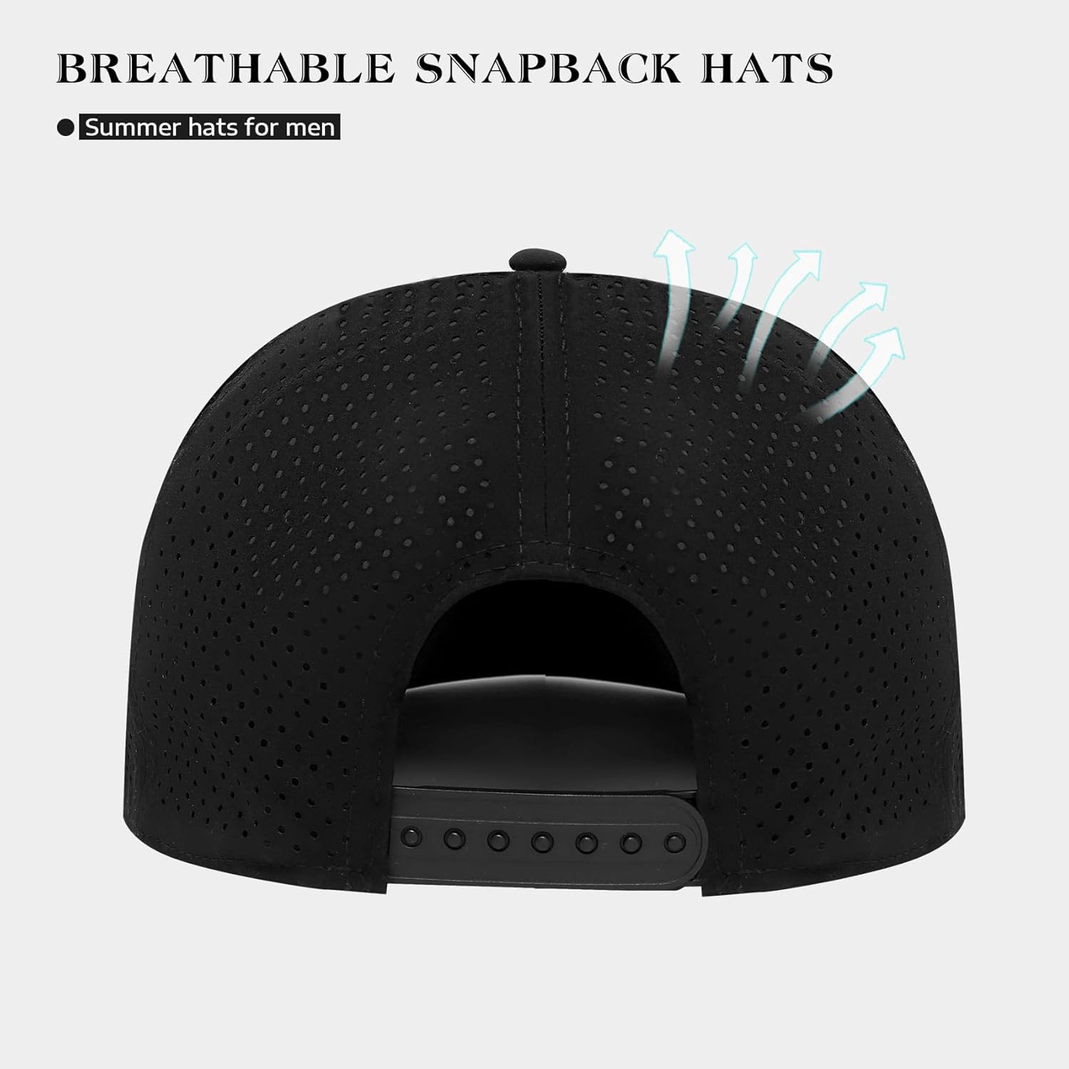 Flat Brim Hats Trucker Hat, XXL Big Head Trucker Snapback Hat with American Flag Breathable Mesh Hat Baseball Cap - Image 5