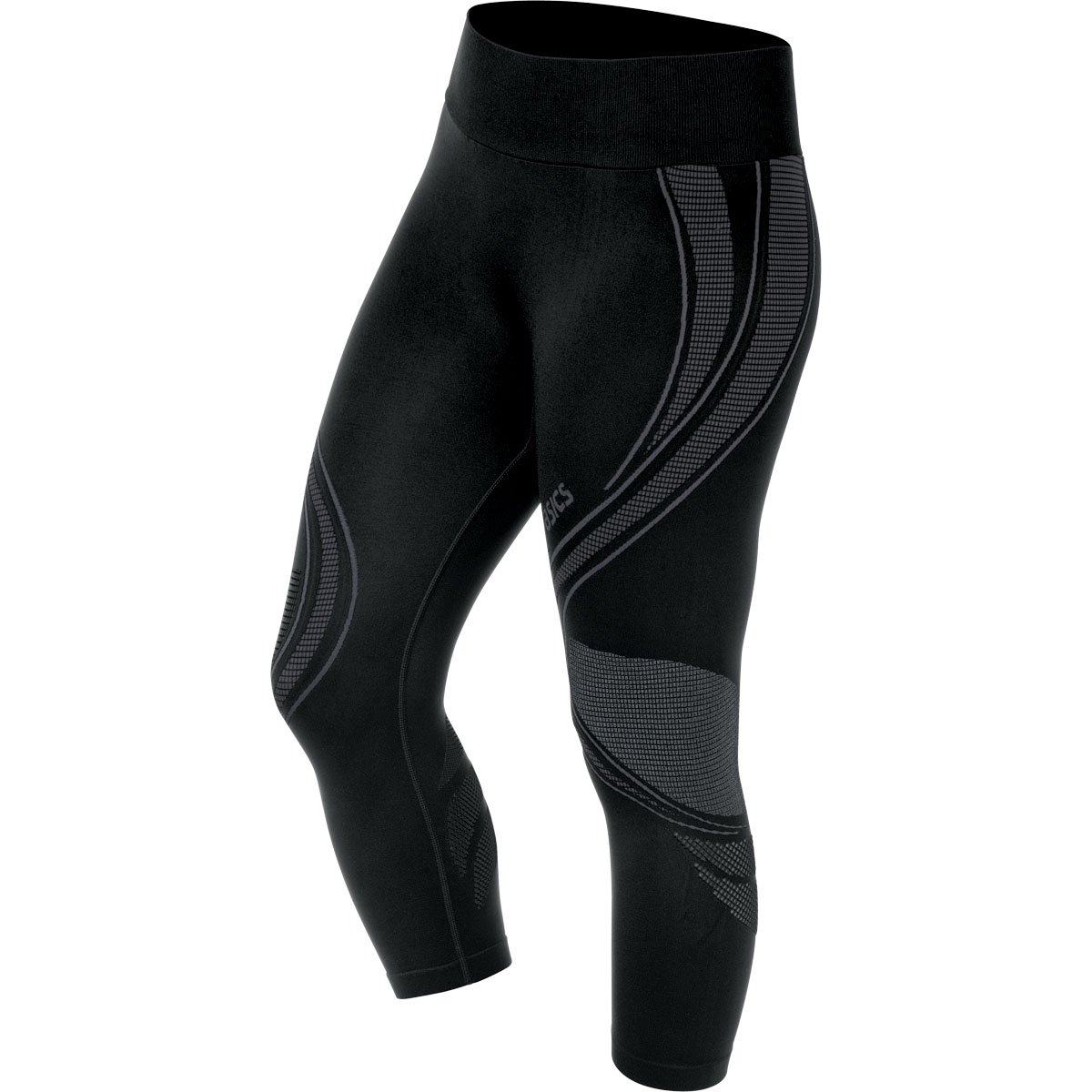 ASICS Women's Fit-Sana Seamless Capri, Medium, Steel