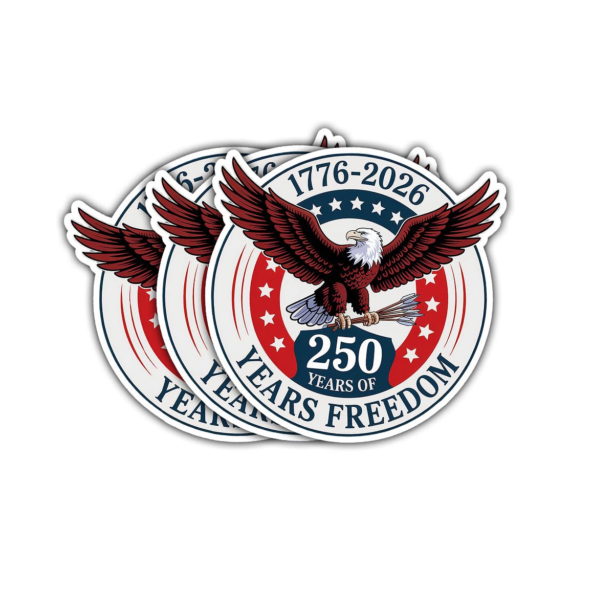 Autocollants américains de la liberté 250e anniversaire stickers Statue de la Liberté aigle