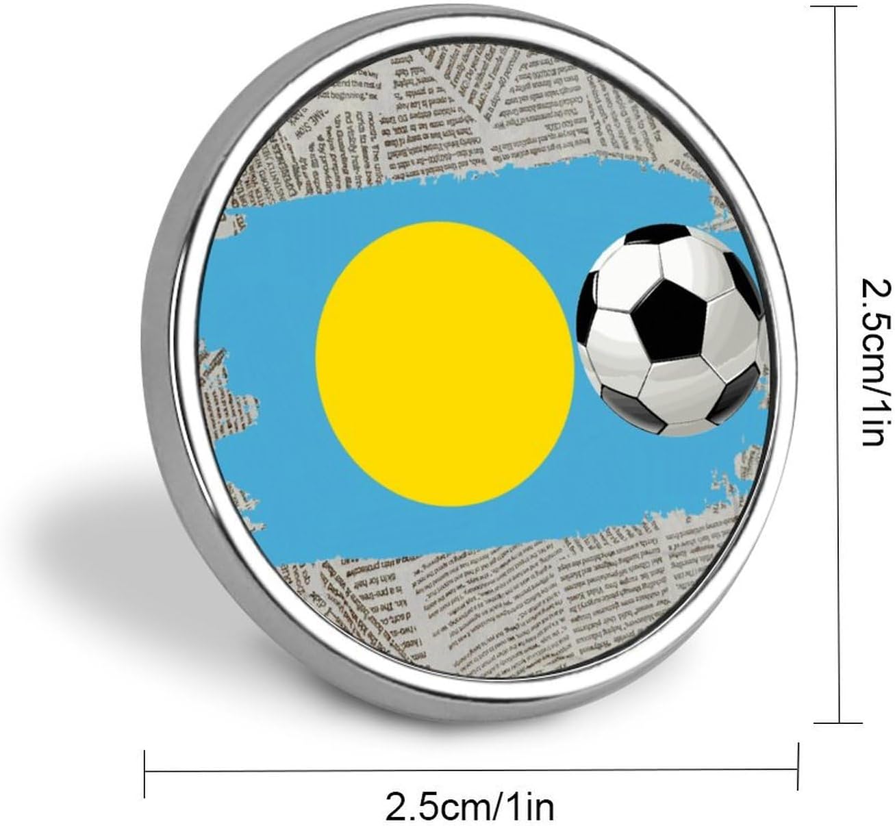 Palau Flag Football Pins Pack Sports Fan Brooch Pins National Pride Enamel Pins Patriotic Flag Badge Pins Funny Lapel Pin Gift For Friend Accessories Housewarming Gift