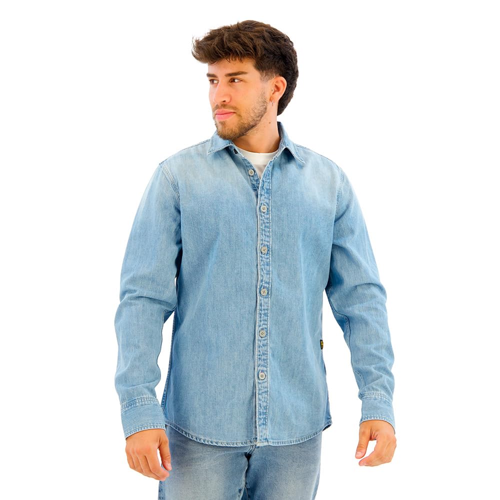 G-Star D27681-D252-G614 Clean Slim Hemd – Blau, XL