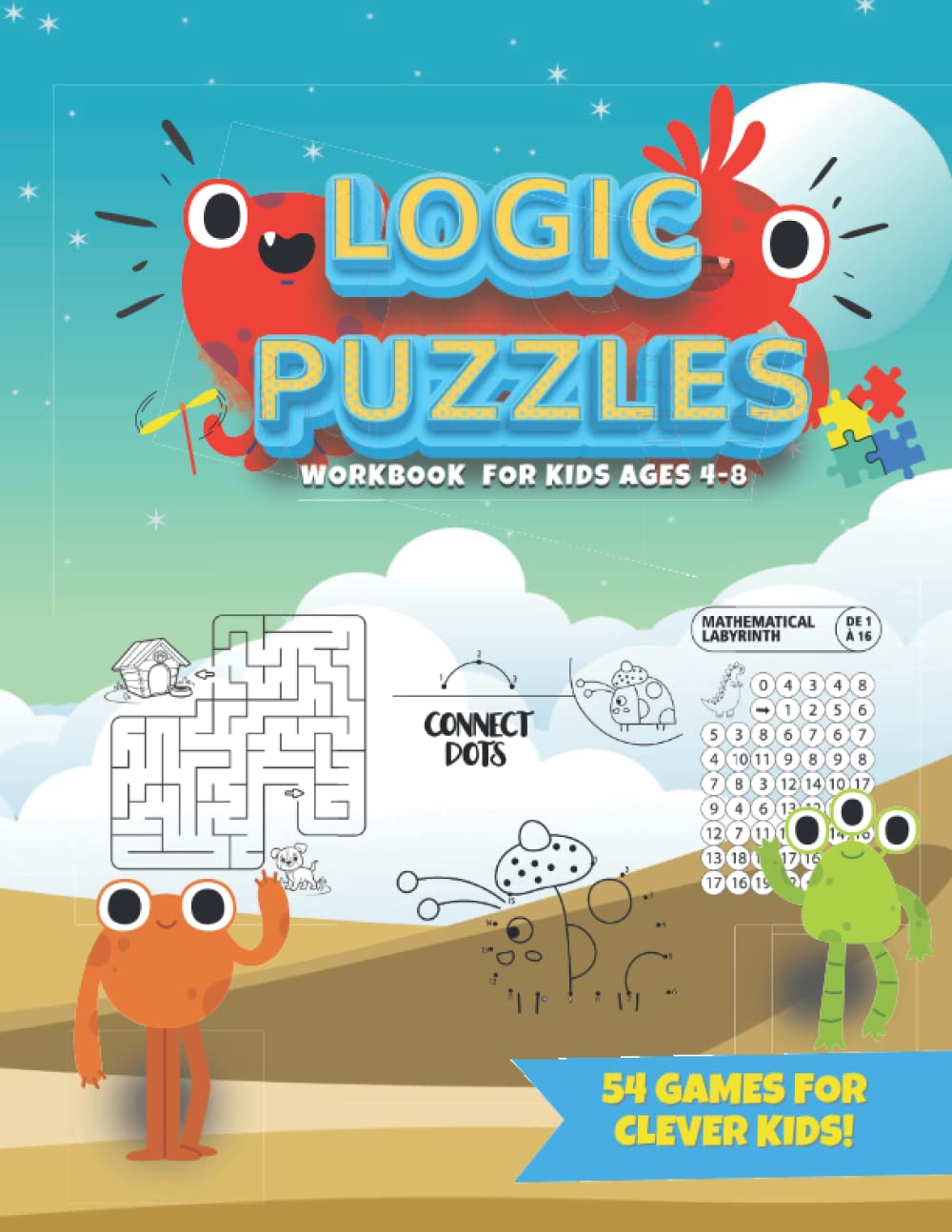Buy logic puzzle workbooks for kids Activity Books For Kids Ages 48