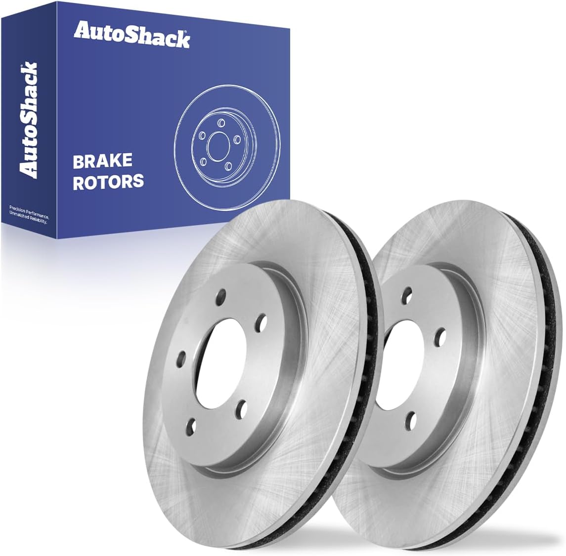 AutoShack Front Vented Brake Rotors 2-PC Set Replacement for 2004-2008 Chrysler Pacifica 12.52" (318.1 mm)