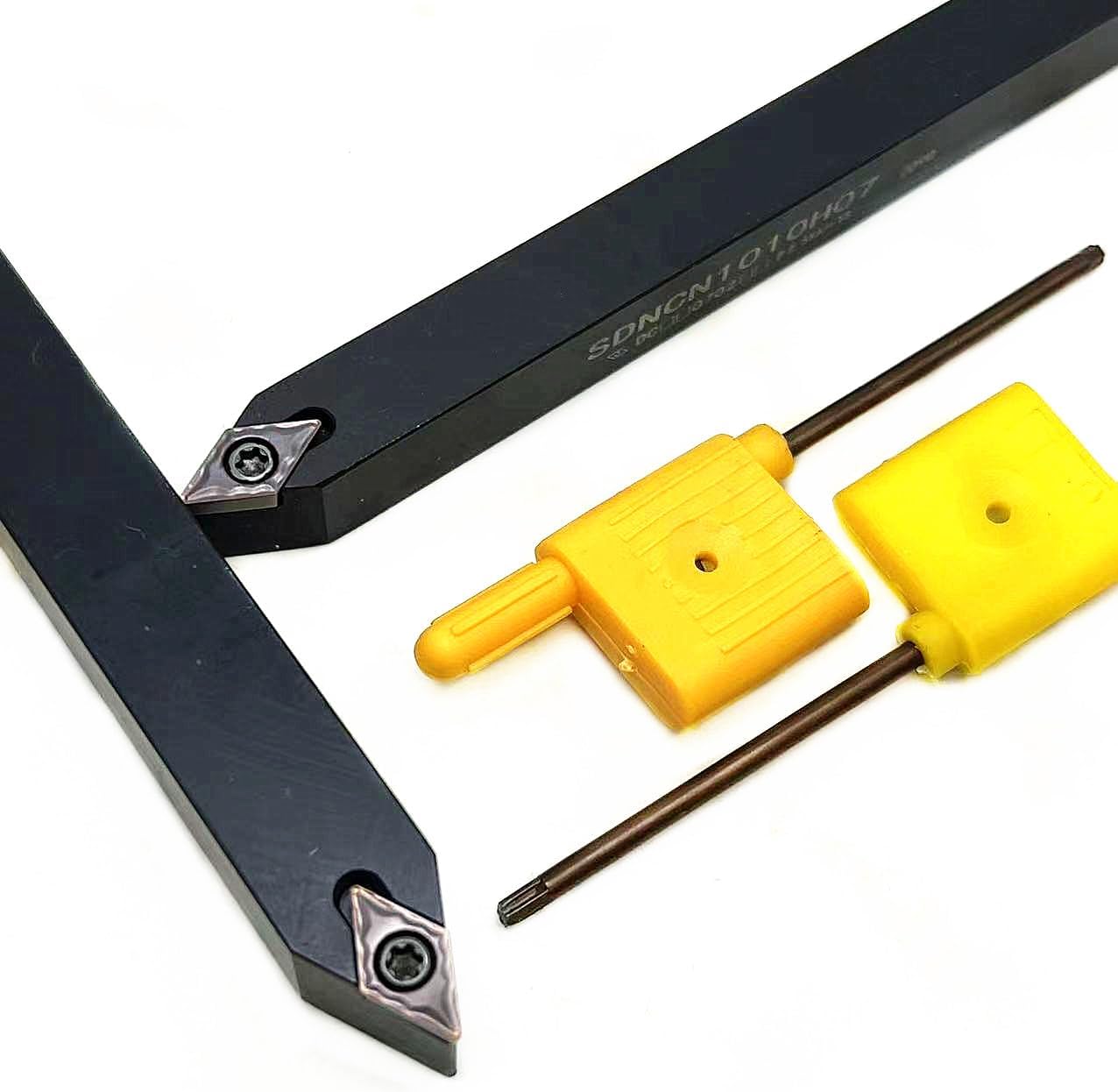 1pcs SDNCN1010H07 SDNCN1212H07 SDNCN1616H07 Indexable Carbide Lathe Turning Tool Holder + 10pcs DCMT070204 Carbide Insert Lathe Cutting Tool(SDNCN1010H07)