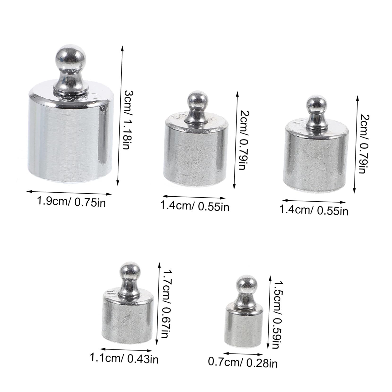 COSMEVIVI 100g Chrome Calibration Weights Set for Digital Scales Precision Weights with Plastic Tweezer for Accurate Scale Calibration and Measurement