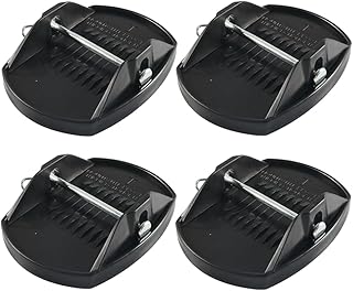 4個セット ジャッキパッド RVトレーラー用 保護 固定 揺れ防止 簡単設置 ジャッキスタビライザー 駐車補助バランスパッド 沈み込み防止 脚沈下サポートパッド RV、トレーラー、キャンピングカー用安定パッドアクセサリー [並行輸入品]