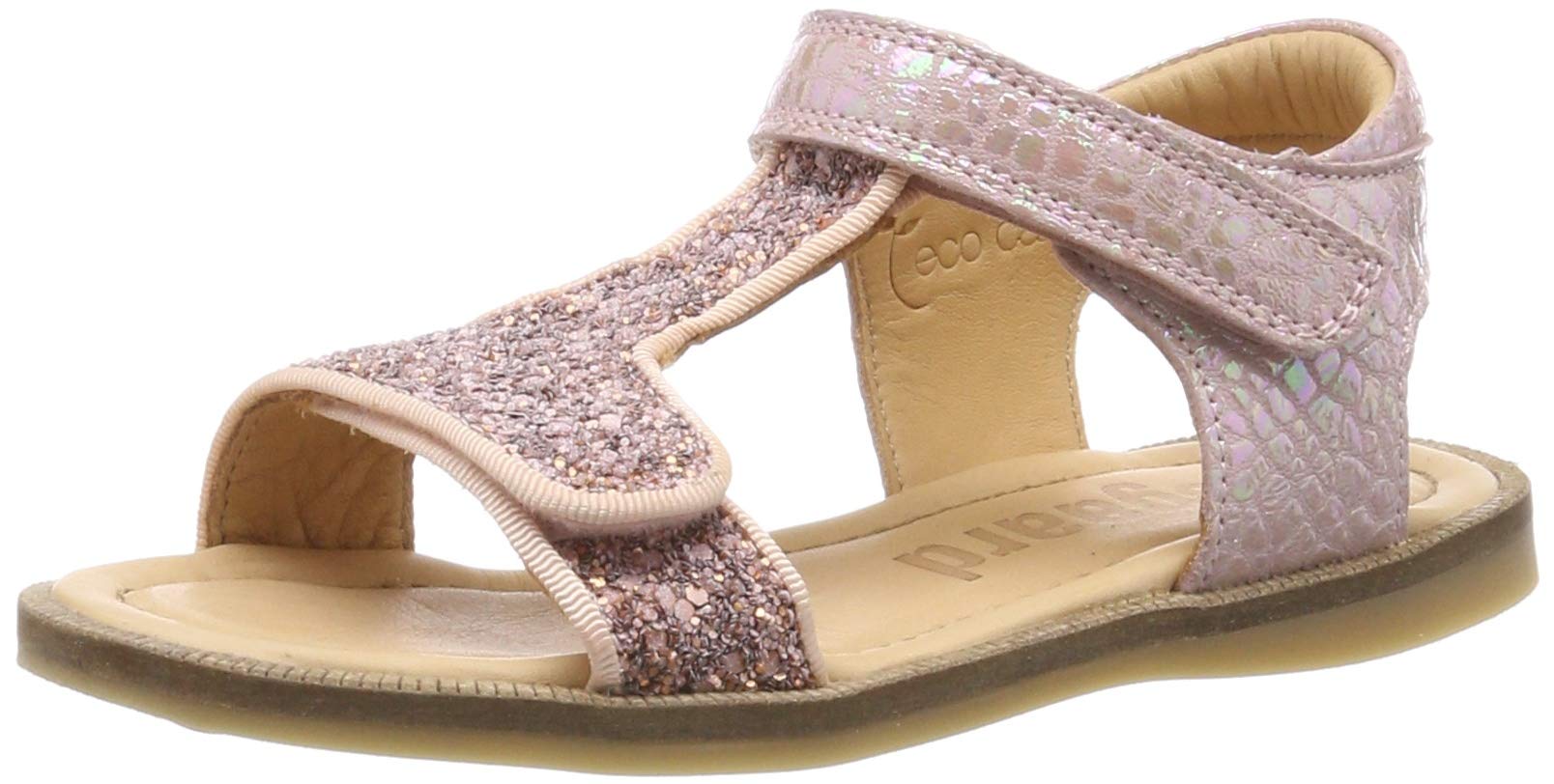 Bisgaard Girls' 70248.119 T-Bar Sandals, Pink Shell 712, 13.5 UK