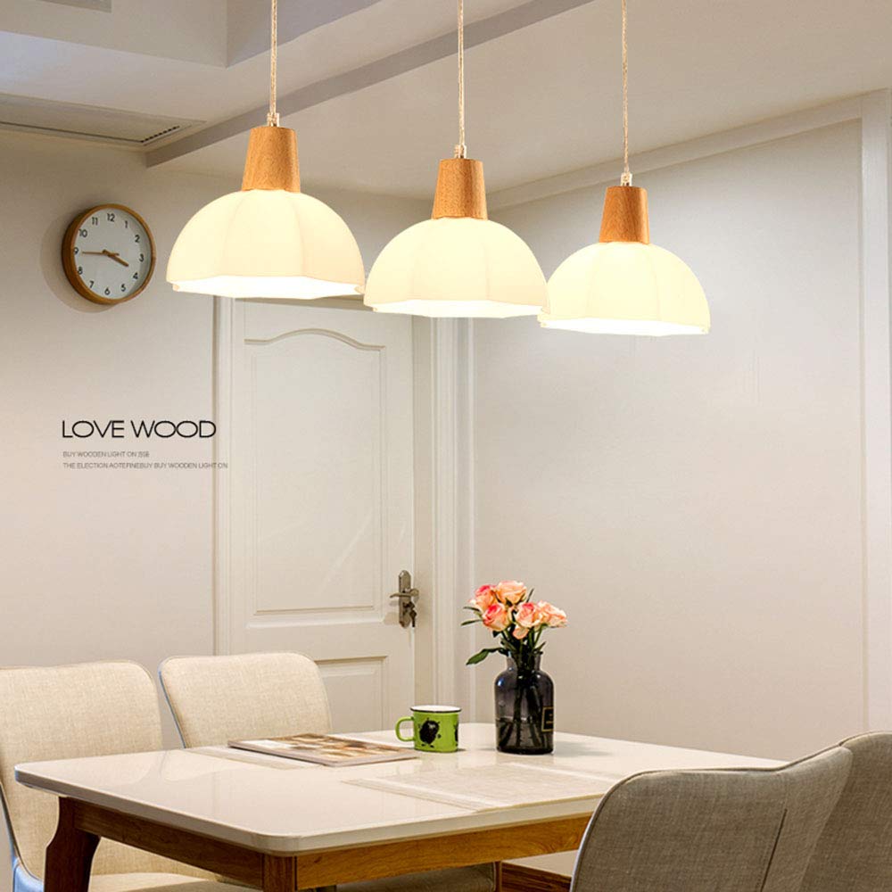 Lampadario Sospensione Industriale Regolabile ZTWLEED - 3 Luci, Design Retrò, Per Cucina E Sala Da Pranzo, Senza Lampadina - Foto 2