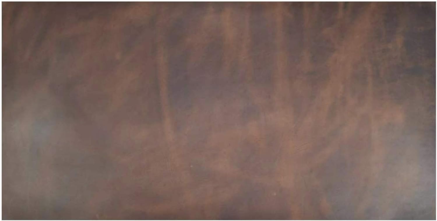 ELW Bourbon Brown 10''X18'' 2 PCS Set Thick Natural Full Grain Leather 5/6 OZ BB (2.0/2.4 mm) Thickness Crafts/Tooling/Hobby Workshop