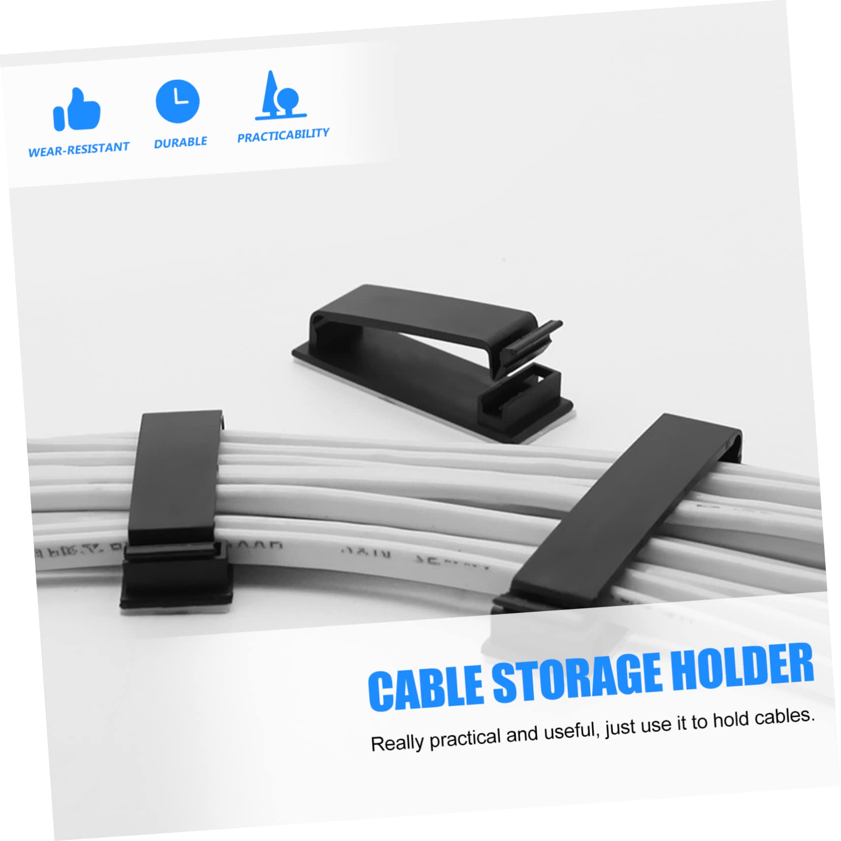 Hemobllo 80stücke Selbstklebende Kabelorganizer Clips Für Effektives Kabelmanagement Aufbewahrung Von Usb-kabeln Ladekabeln Und Kopfhörern