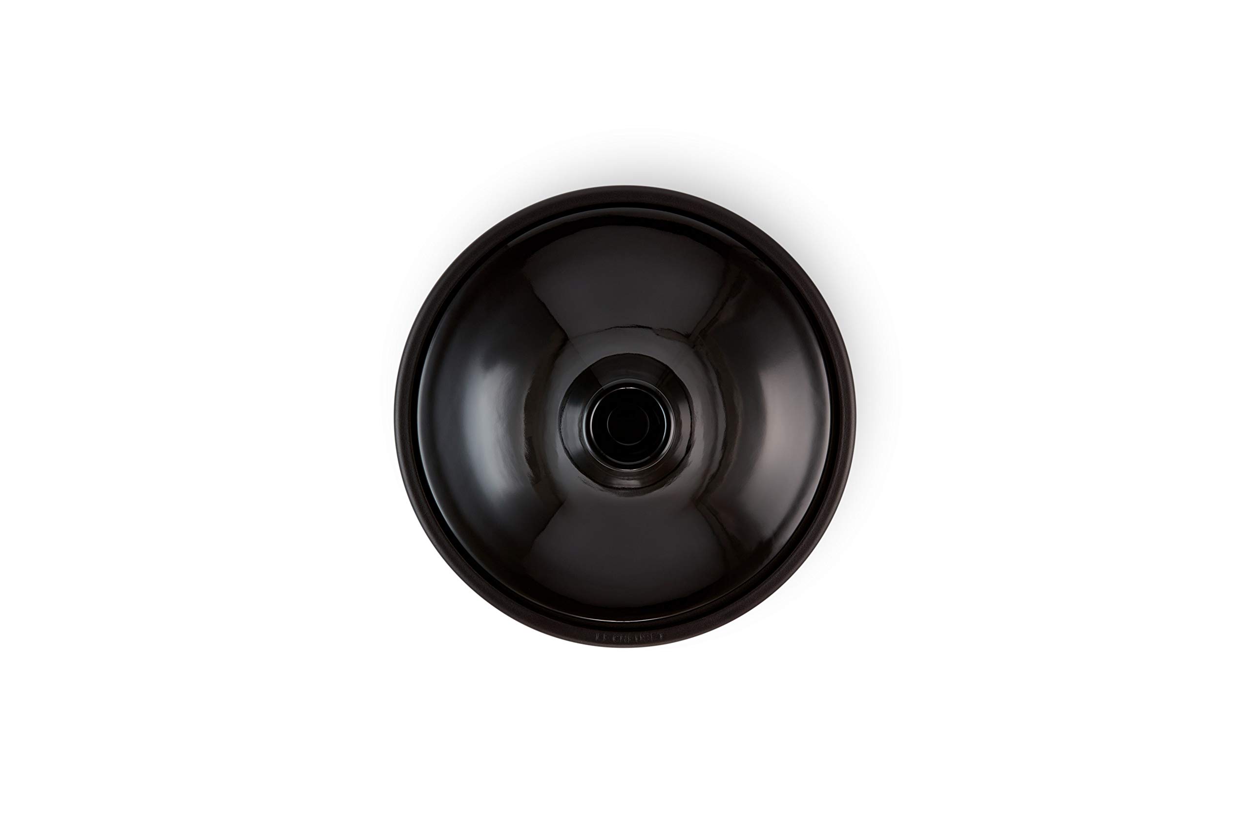LE CREUSET Tajine de Hierro Fundido, Redondo, diametro 31 cm, Apto para Todas Las Fuentes de Calor, Incluso inducción y Horno, Negro