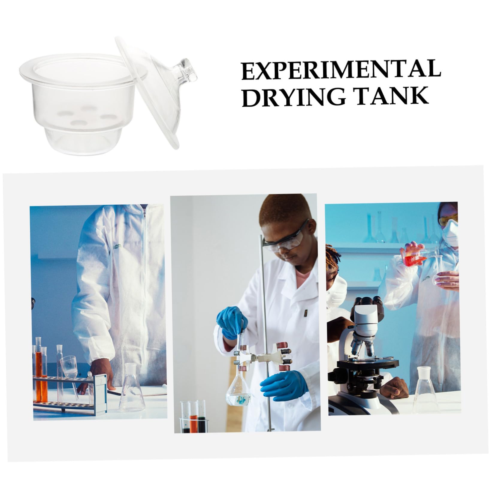 Labor Trocknerflasche aus Glas mit Vakuumfunktion Hochtransparent und Leicht zu Tragen für Wissenschaftliche Experimente und Lehre