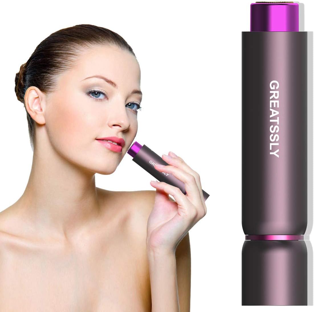 Facial Hair Remover for Women, Electric Portable Painless Professional Facial Shaver, Facial Armpit Arm Body Waterproof Hair Remover Built-in LED Lights