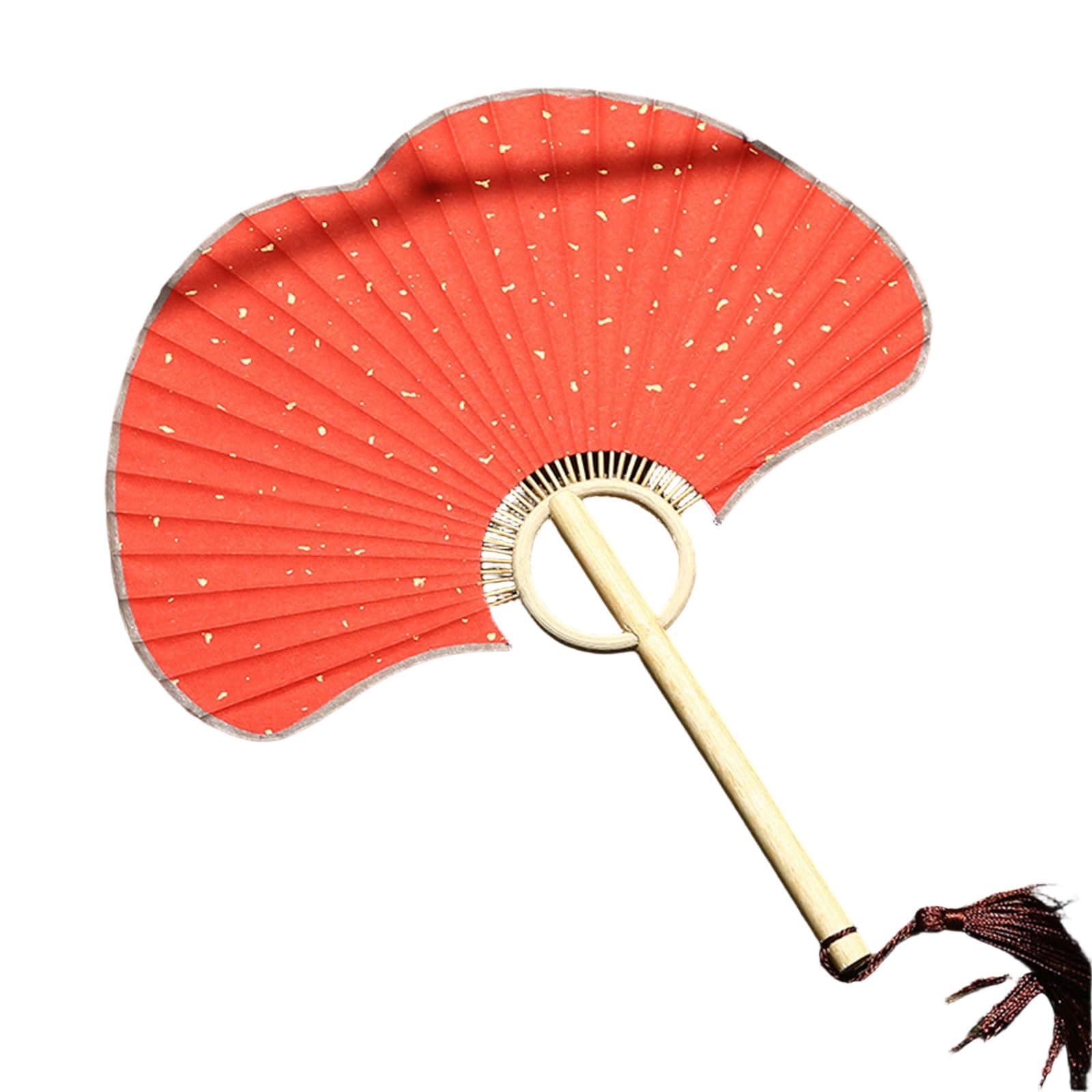 Zxfdsfdbnm Ginkgos Rice Paper Fan Chinese Styles Hand Fan Handheld for Birthday Party Wedding Home Decorations Dance Photograph Props Ginkgos Rice Paper