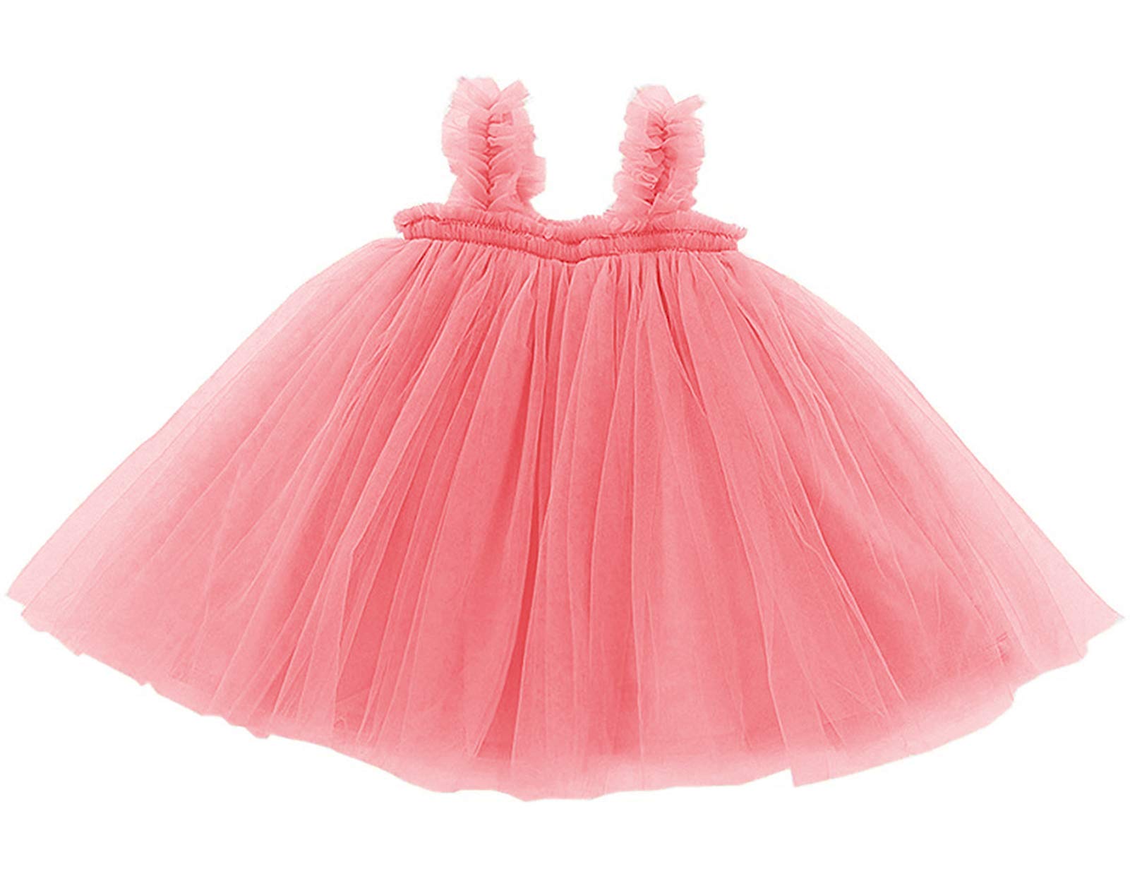 GSVIBKBaby Girls Tutu Dress Toddler Cotton Tutu Dress Infant Tulle Dresses Girl Sleeveless Princess Dress