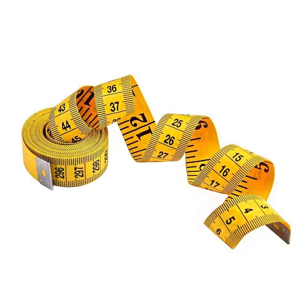 RWRAPS 1 Cinta métrica de 120 Pulgadas, Cinta métrica Suave para Coser a Medida, Cinta Plana, Regla métrica para el Cuerpo, Herramienta de diseño de confección, Bonito diseño