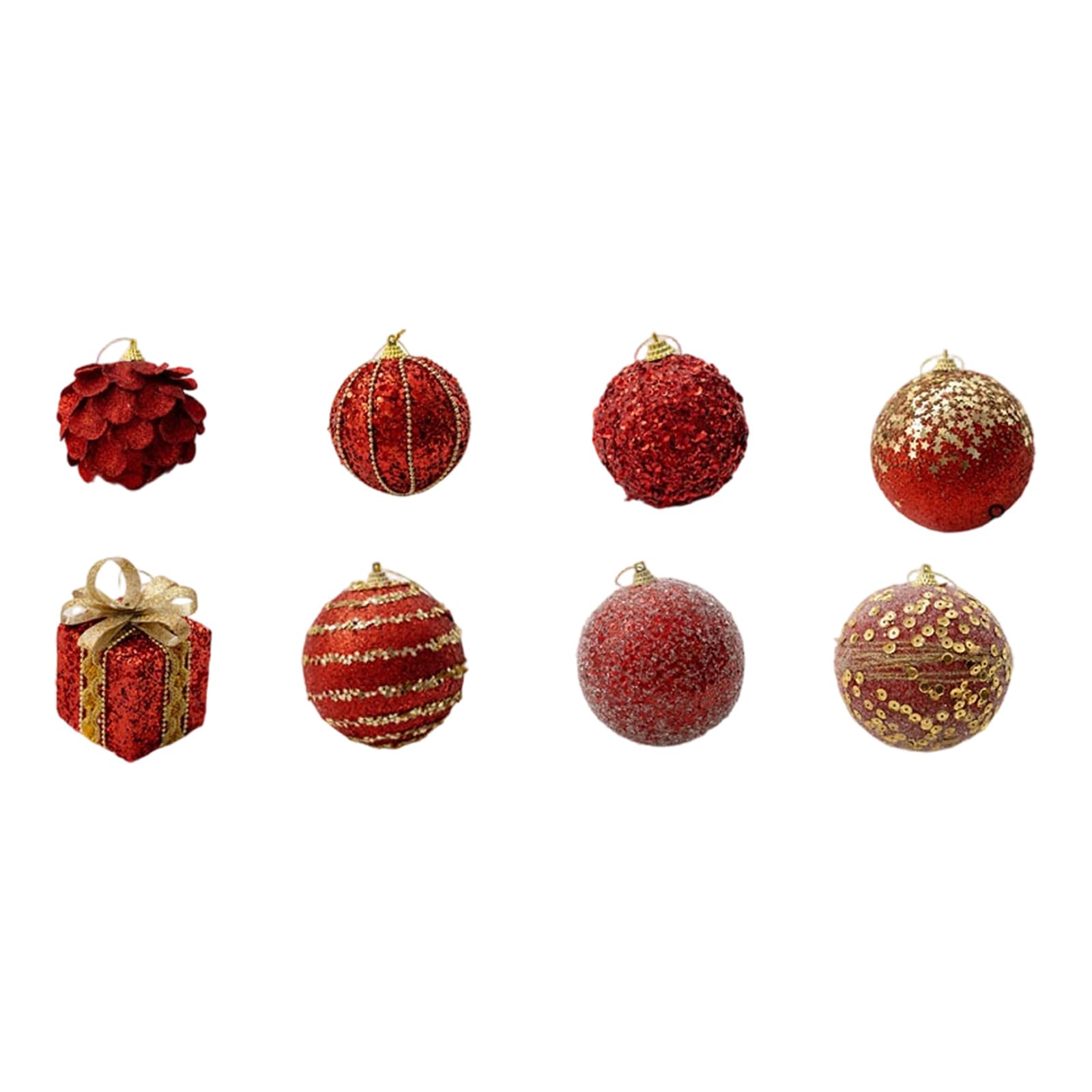 Xjdzineq 12 Christmas Tree Hanging Ornaments, Decorations for Window Displays & Indoor Holiday Decor Festive Tree Balls