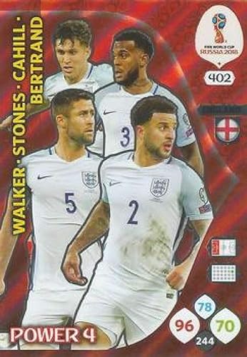 2018 Panini Adrenalyn XL World Cup Russia #402 England Power 4 RARE Soccer Futbol Trading Card Game Card