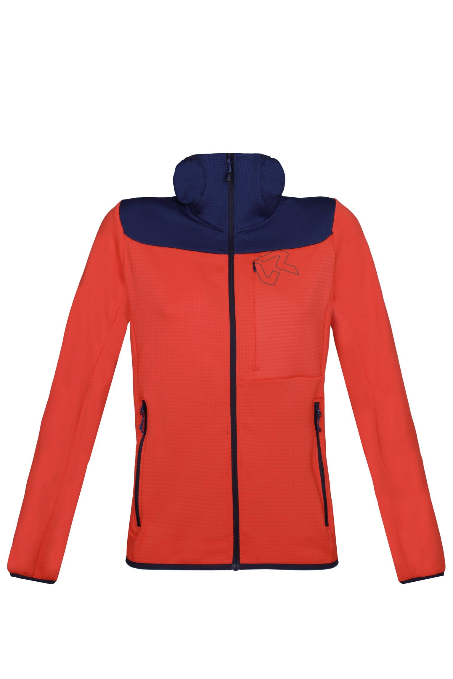 Rock Experience Foraker Women's Technical Fleece – Full Zip Coral/Blue