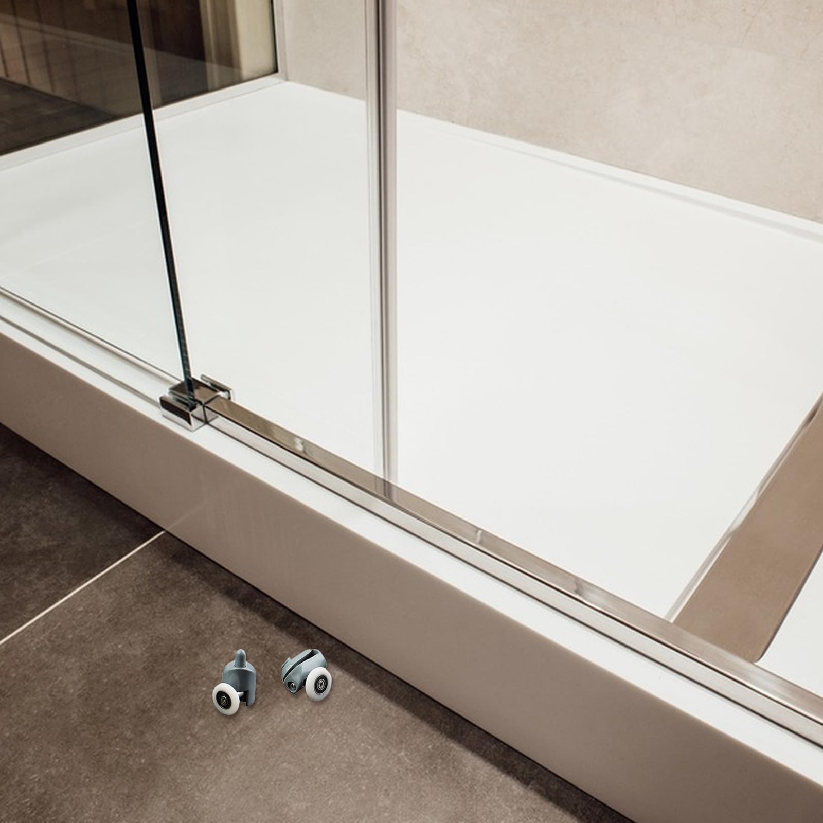 SEWACC 20 rodillos deslizantes de 25 mm para puerta de ducha de cristal. Polea de repuesto resistente para baño.