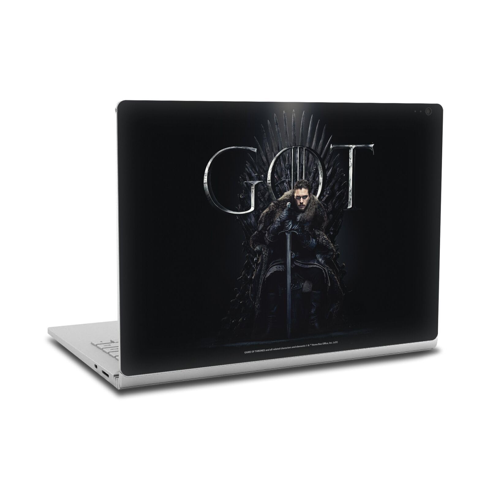 Couverture vinyle premium Game of Thrones Jon Snow pour Microsoft Surface Book 2 - 7