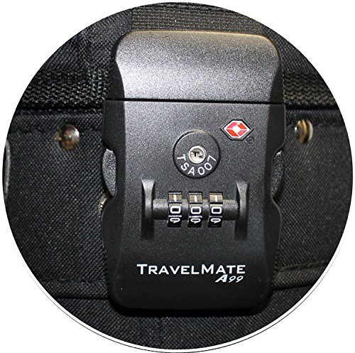 A99Golf Travel Mate with Cover Skin Wheeled W. TSA Lock Air Porter Golf Travel Bag cart Bag Golf Bags Travel Cover(Blk/Red)