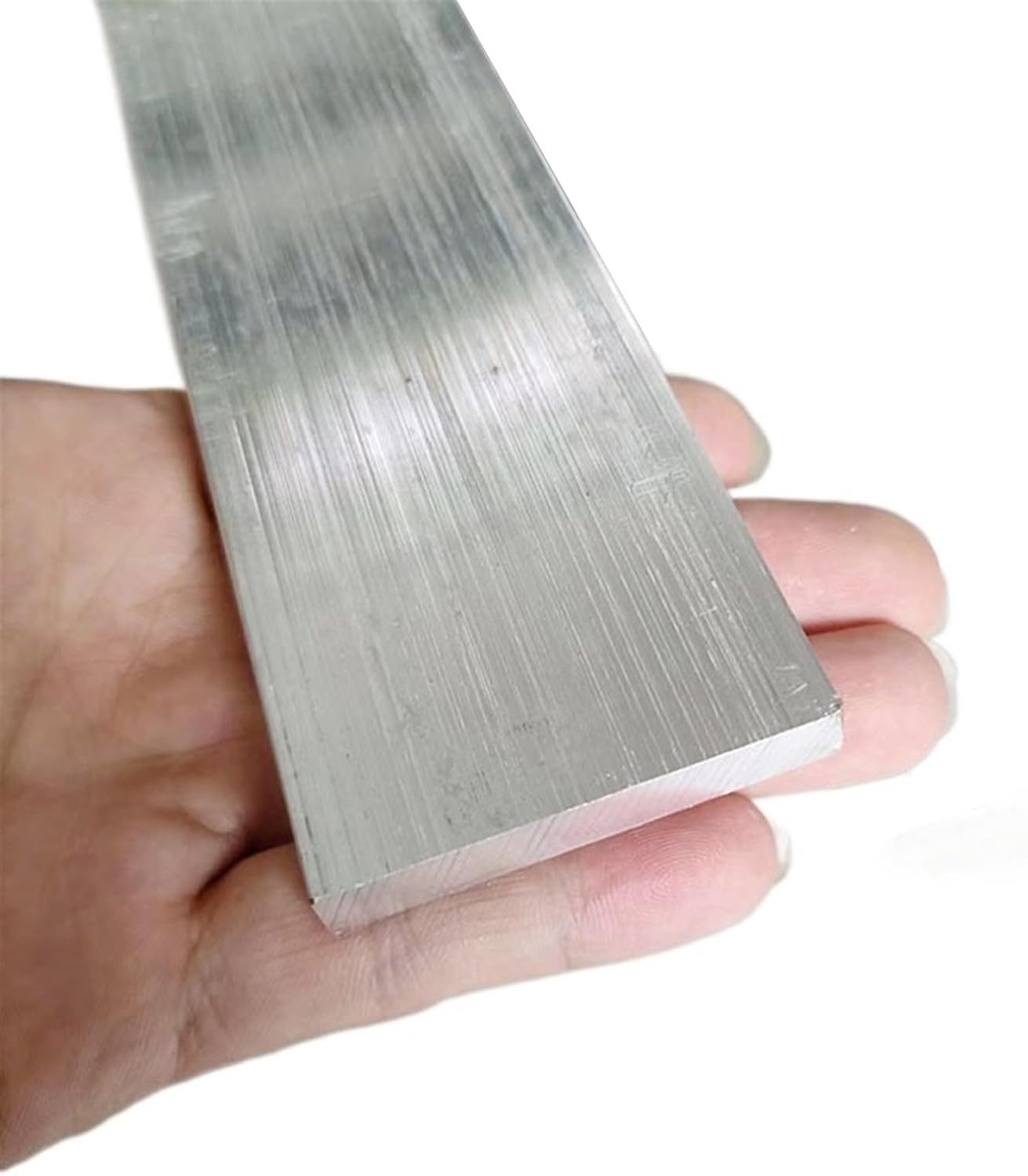 Wall Panels Aluminum Strips Thickness 8mm Flat Bar 6061 Sheet Batten DIY Material Model CNC Width to 200mm Checker Plate 1pc(8x75x490mm)