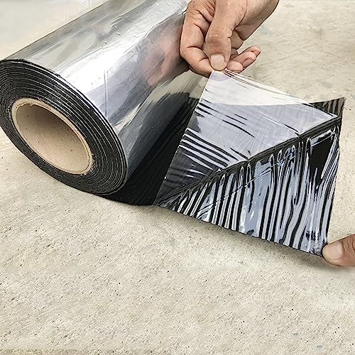 Self-Adhesive Bitumen Tape for Roof Repair, Butyl Waterproof Tape for Pipe/Metal/RV Awning/Roof Leak/Window Seal/Boat, Various Widths (3.3ft x 9.8ft (W x L))