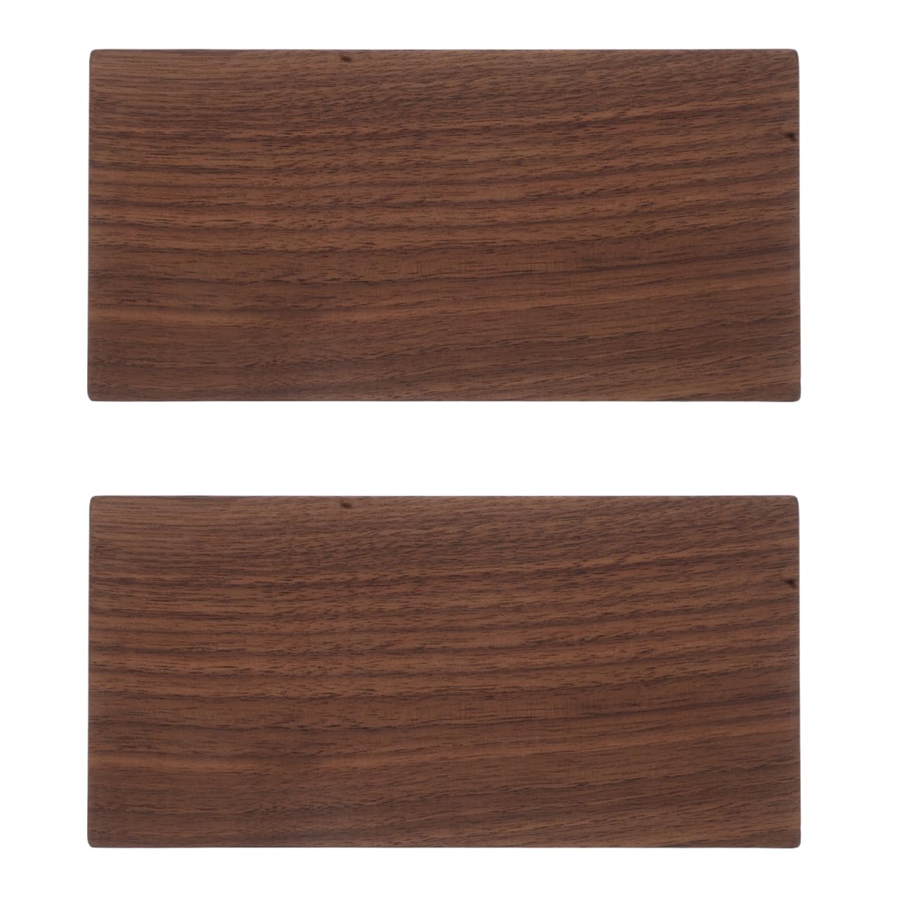 DIYEAH Walnut Wood Boards 2 Pieces 7.87X3.94X0.31 Inch Thick Solid Walnut Lumber Panels for Crafting Cutting Engraving and DIY Furniture Projects