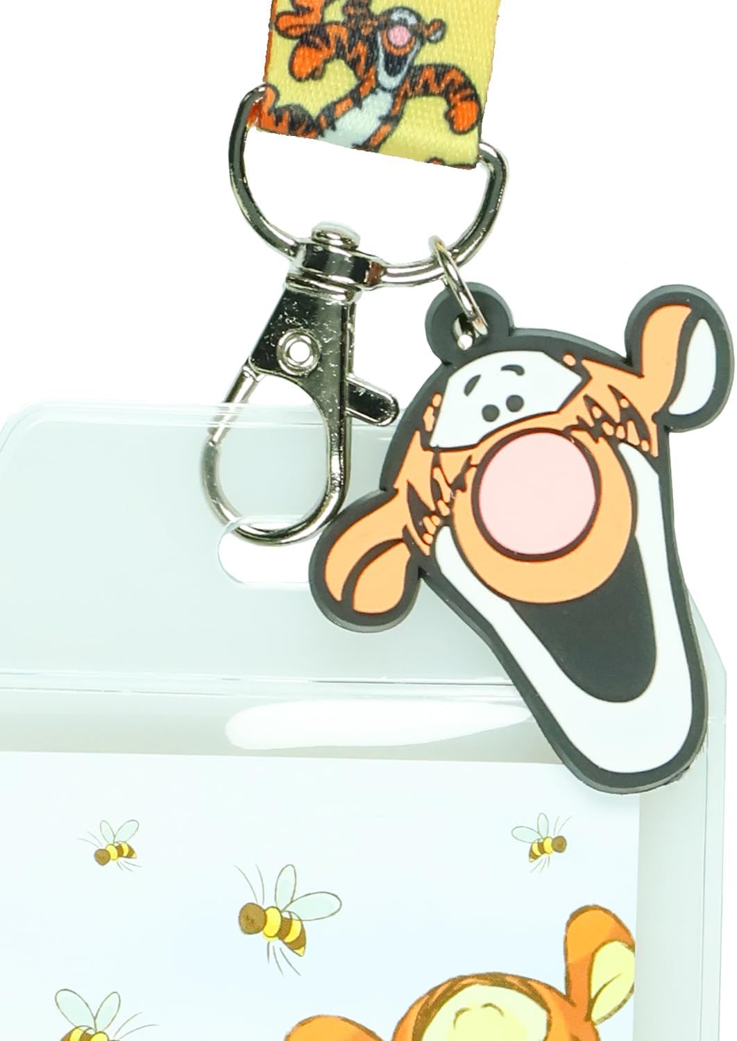 Disney Winnie The Pooh Bouncing Tigger Breakaway Lanyard ID Badge Holder with 2" Rubber Charm - Image 3