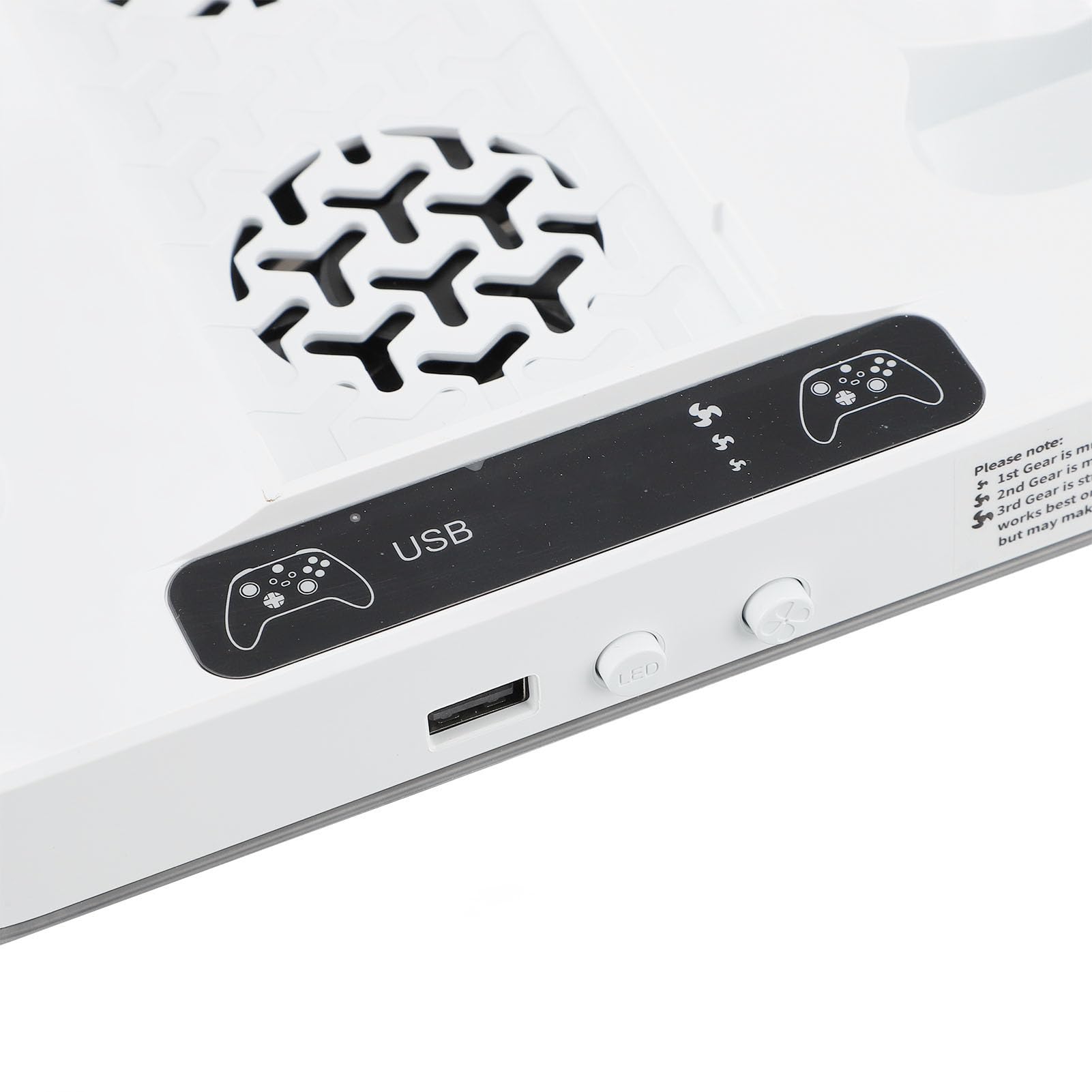 KUIDAMOS Ladestation für Spielekonsolen-Controller mit Einstellbarem Lüfter und RGB-Beleuchtung für Gamer, Inklusive 2 Batterien