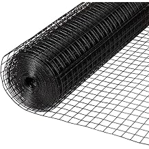 Fencer Wire Hardware Cloth, 1/2-Inch Mesh Size, 16 Gauge Galvanized Steel with Vinyl Coated Welded Wire Fence for Garden Fencing & Pet Enclosures 24 Inch x 50 ft.