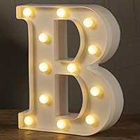Vista 32 de Letras LED de Marquesina con Luces Signo Y, HXWEIYE Luces de Letras LED 26 del Alfabeto, Números Iluminados 0-9 Letrero de Letras Blanco Cálido