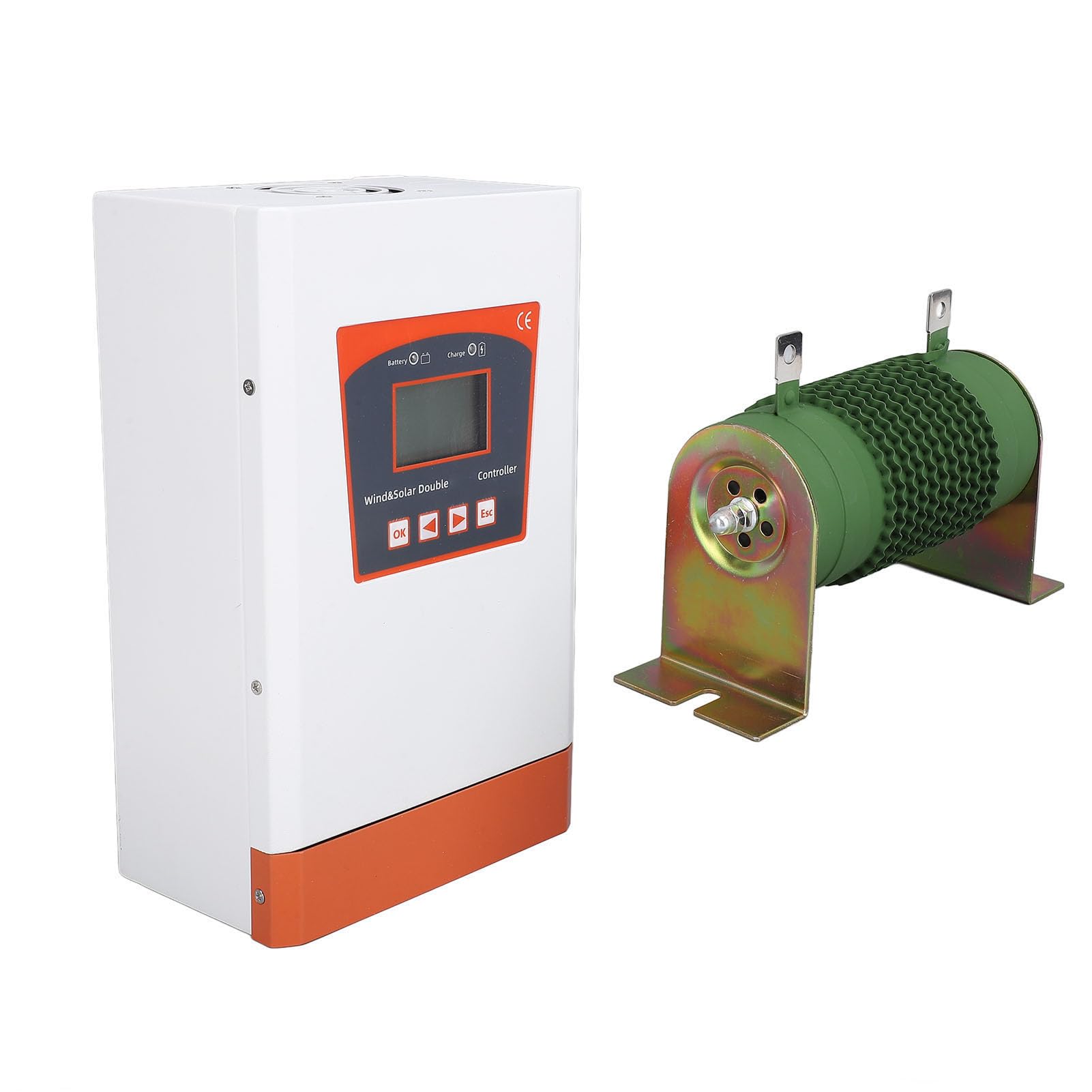 48V Controller Ibrido Solare Eolico, 2400W MPPT Solare, per | Doppia alimentazione, display LCD, connettività APP, per casa, barca, lampione