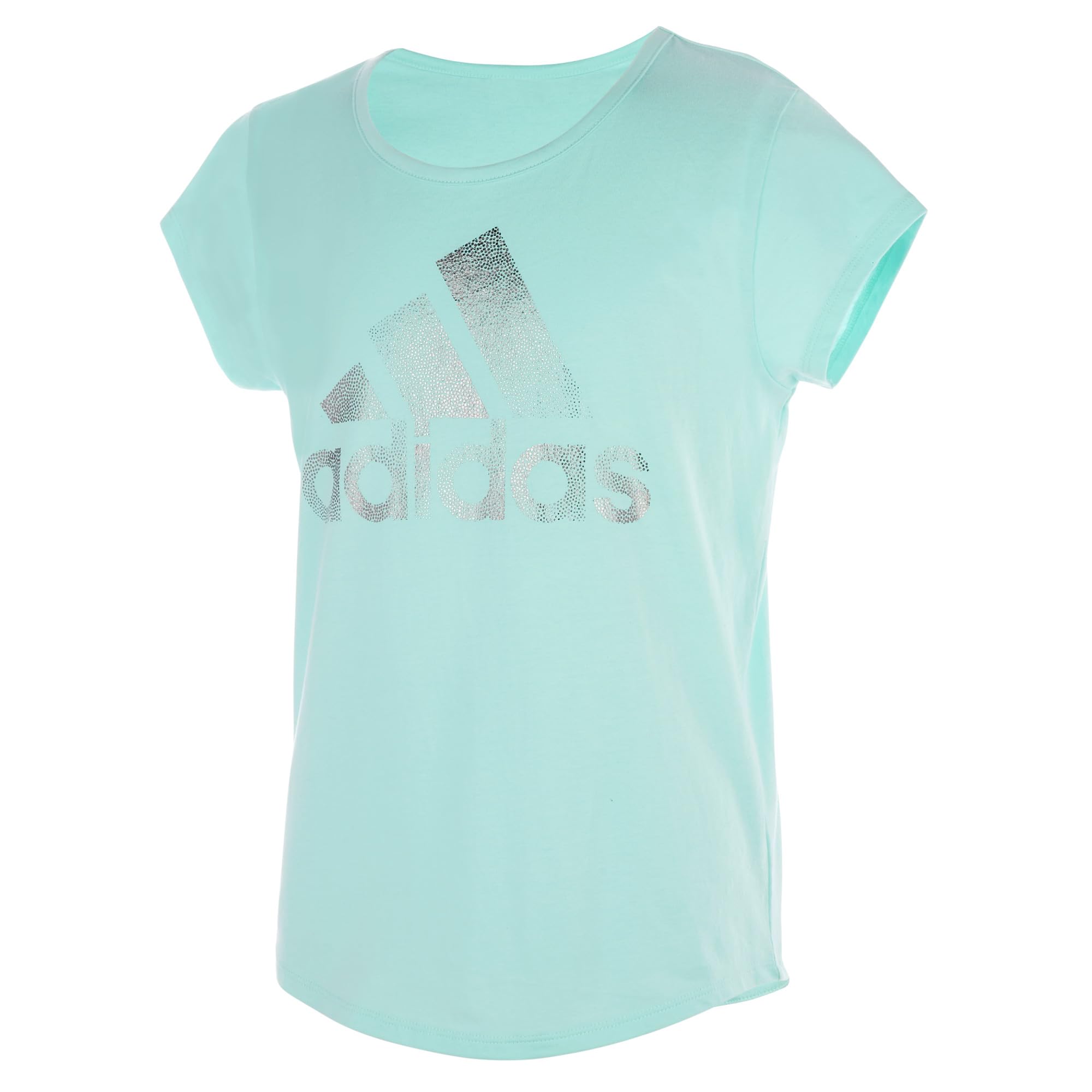 adidas Girls' Short Sleeve Scoop Neck Tee T-Shirt