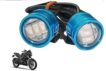 Blue colour 6 Led Strobe Light for Bike | Warning Emergency Police Light | Motorcycle Strobe Light | Compatible with Bajaj Pulsar N250