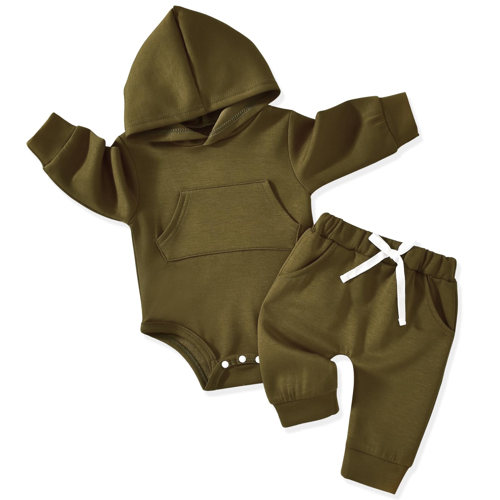 Aalizzwell Infant Baby Winter Hoodie Outfit