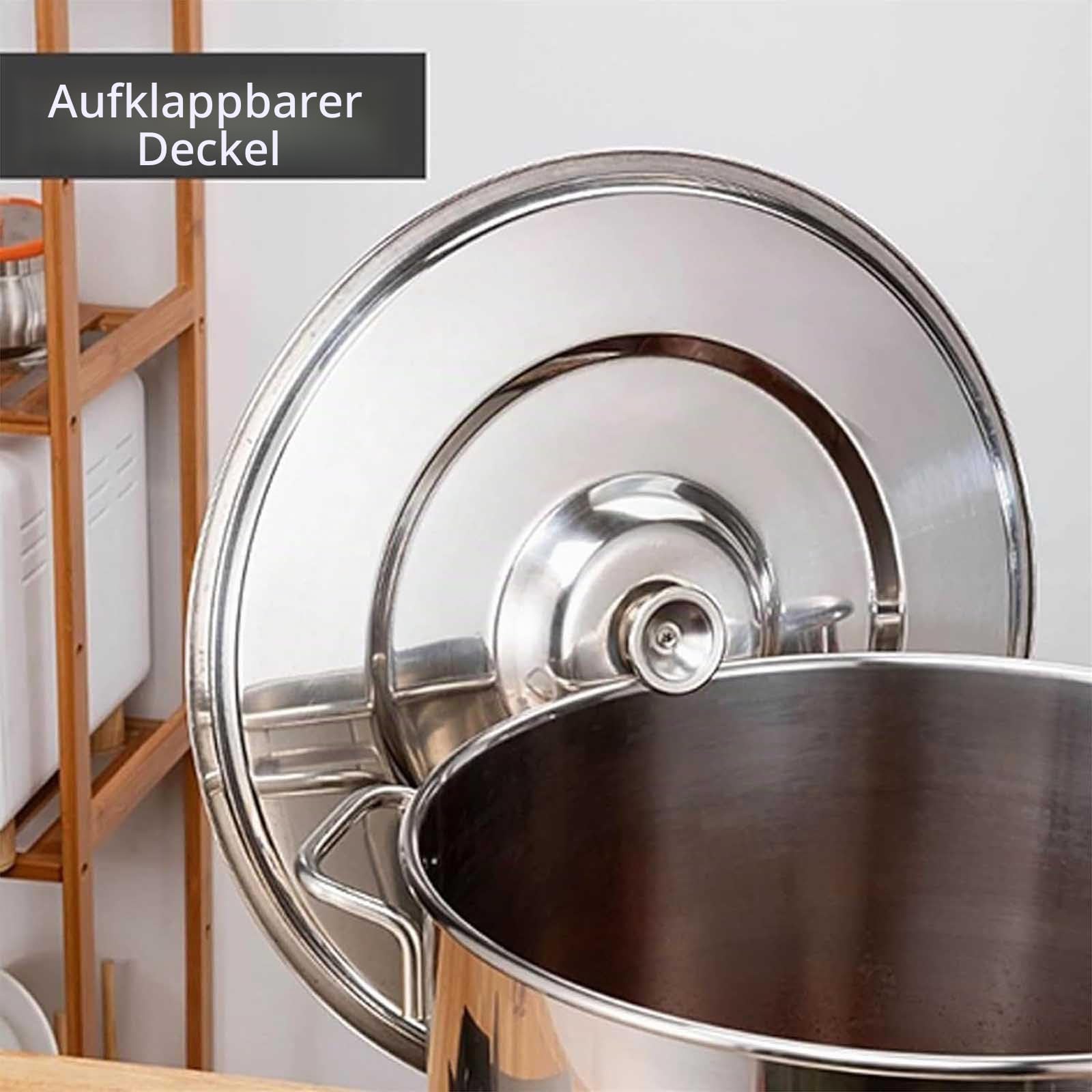 Nudeltopf 3 4 5 6 Löcher Nudelkocher Einsatz Set Löcher Edelstahl Nudelkocher mit Einsatz Sieb Korb Deckel und Teiler für Nudeln Knödel Pasta für Haus Küche Restaurant,3 Holes