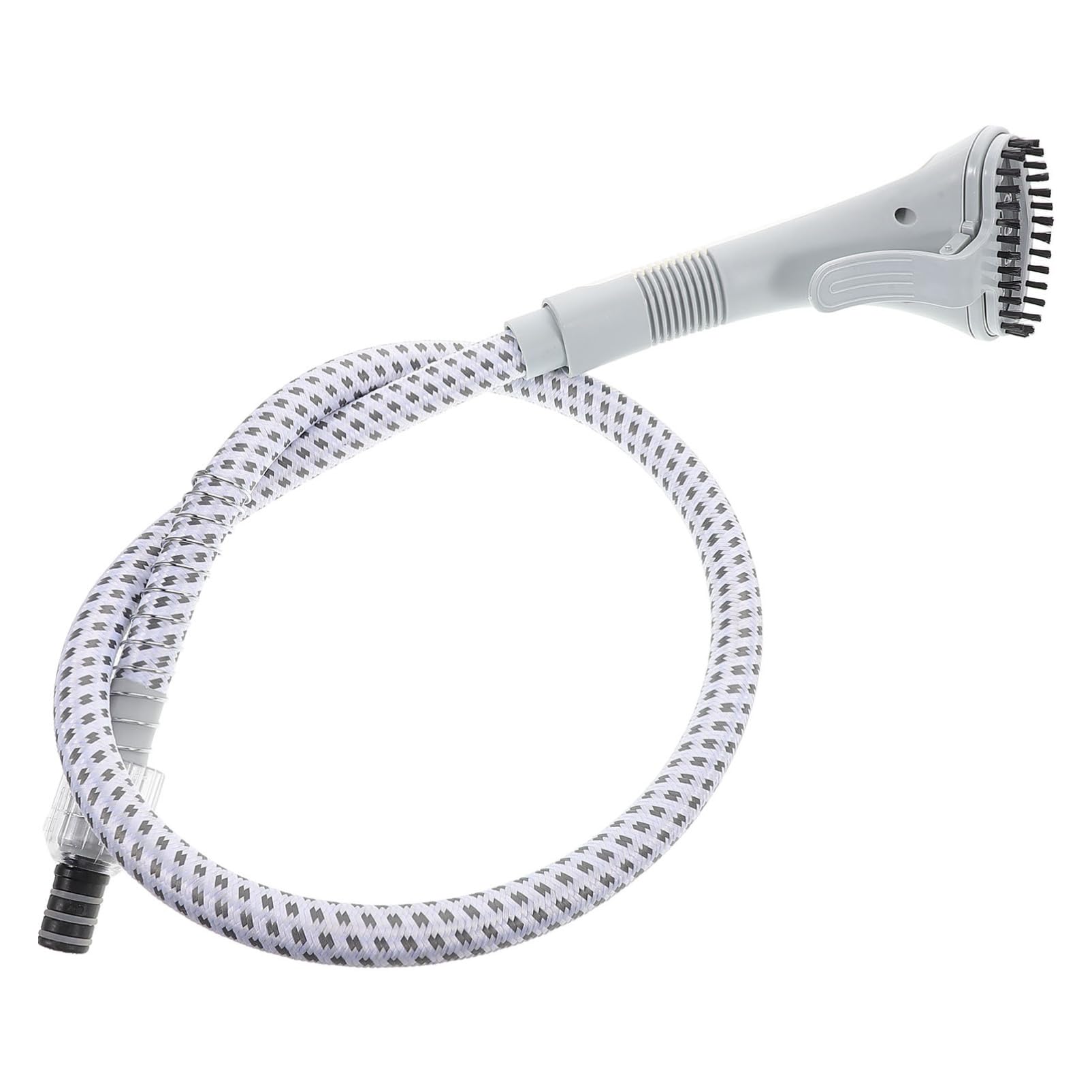 Housoutil Plastic Steam Hose with Brush Attachment for Garment Steaming and Cleaning Replacement Tube Compatible with Various Steam Models Easy to Install and Durable