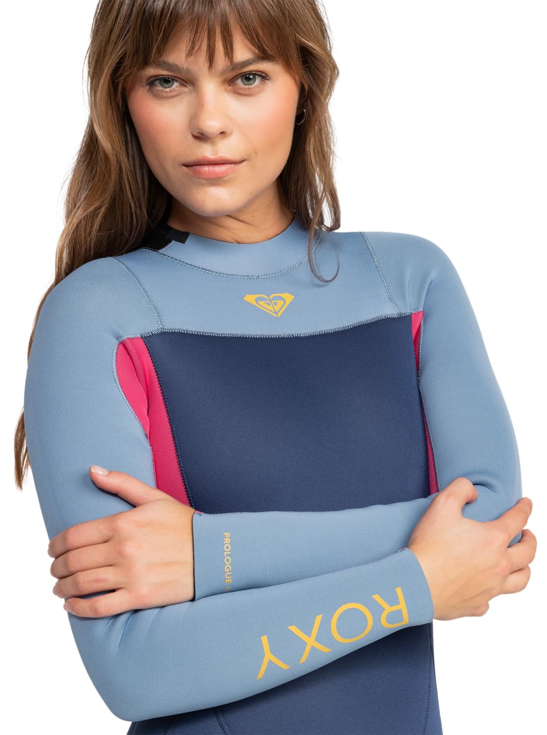 Roxy Traje de Neopreno Prologue Mujer 4/3 mm Cremallera Trasera Mezclilla Oscura