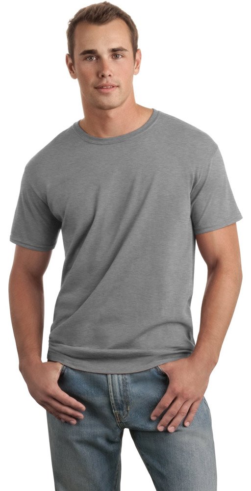 Gildan Mens Softstyle T-Shirt, Small, Sport Grey
