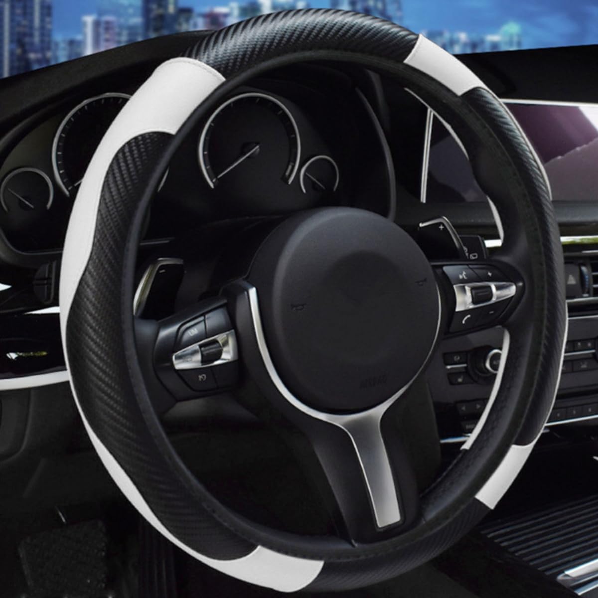 Woniyal Car Steering Wheel Cover for Peugeot rc sw rcline rc-line 206 307 407 1007 4007