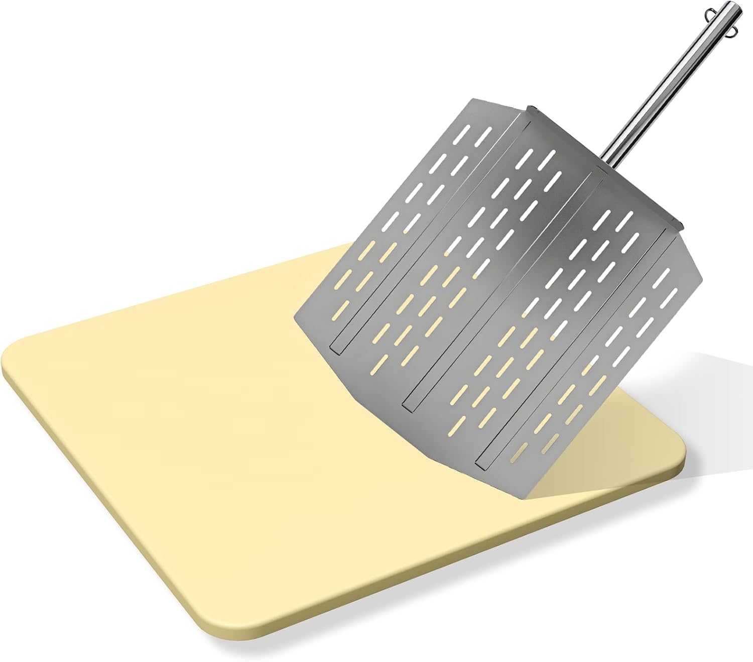 16 Inch Cast Iron Pizza Pan, Pre-Seasoned Non-Stick Pizza Baking Tray for Ninja, Outdoor Oven & All Ninja Pizza Oven Models, Pizza Cookware for Home Kitchen, Outdoor Grilling, Party Baking