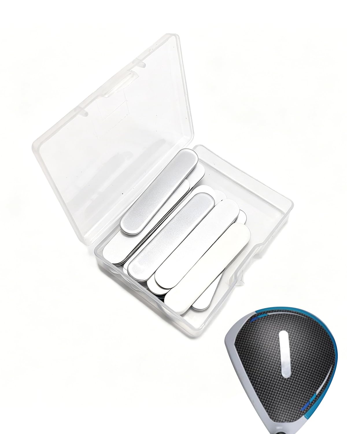 Nastro di Piombo da Golf, 30 Pezzi Strisce Argentee Autoadesive, Adesivo Standard per Peso Equilibrato, Accessori Golf Ottimali per Putter e Tennis