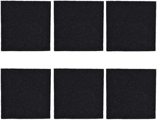 Miniatura 4 de Paquete de 6 cajas de arena para gatos de carbón negro con filtro de repuesto con capucha para gatos, sartenes, filtros de olor de carbono (6.5 x 6