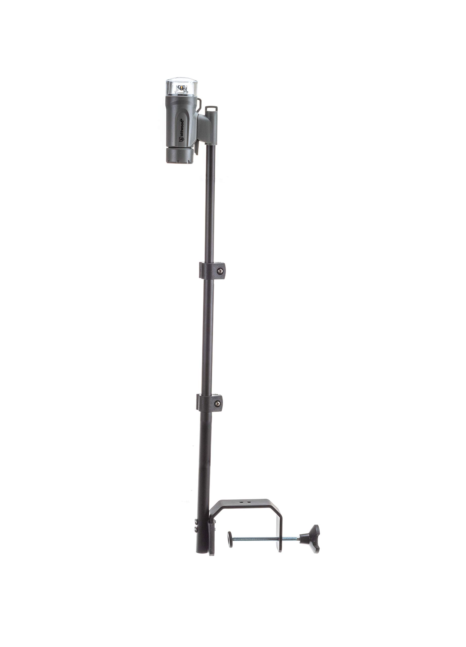 Kit D'éclairage LED Portable Attwood à Pince, Résistant à L'eau, Gris, Modèle 14190-7