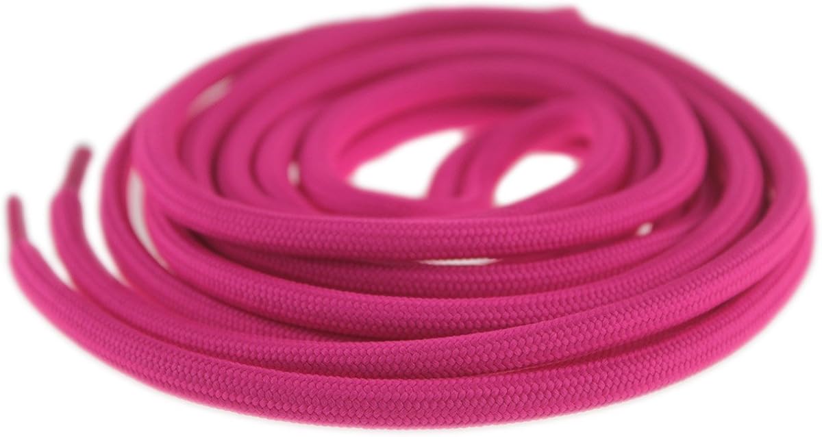 Mshega 6mm Round Athletic Shoelaces Solid Colors Shoe Laces