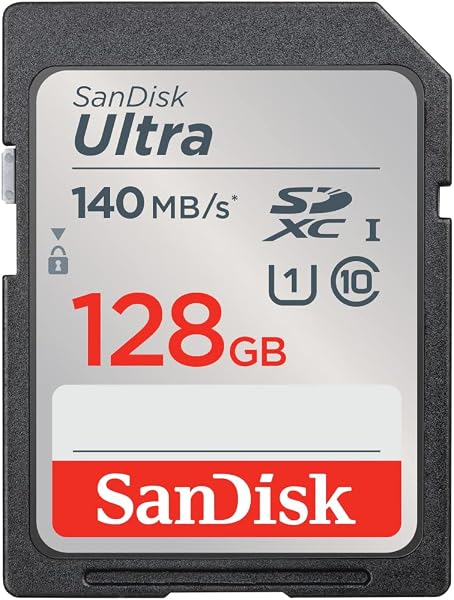 SanDisk Ultra 128 Go SDXC UHS-I carte, avec jusqu'à 140 Mo/s - 1